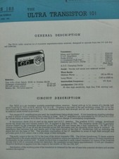 Ultra transistor tr101 for sale  LINCOLN