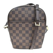 Bolsa de ombro LOUIS VUITTON Ipanema PM couro Damier Plane marrom N51294 95KA755, usado comprar usado  Enviando para Brazil
