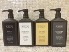 Xampu, condicionador, lavagem corporal e loção Guild + Pepper Warm Oak 12,2 oz NOVO comprar usado  Enviando para Brazil