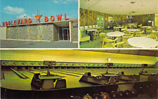 1964 NY Schenectady Boulevard Bowl Bowling Alley Int Lanes cartão postal perfeito estado A83, usado comprar usado  Enviando para Brazil