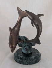 Pair bronzed leaping for sale  DUNDEE