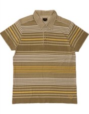 Camisa polo masculina listrada marrom grande algodão MARLBORO CLASSICS comprar usado  Enviando para Brazil