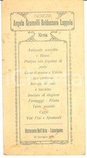 1930 cassolnovo menù usato  Milano