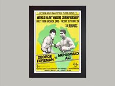 Framed george foreman for sale  PETERBOROUGH