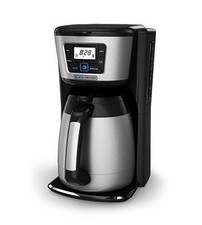 Cafeteira térmica Black+Decker 12 xícaras, controles digitais, aço inoxidável, usado comprar usado  Enviando para Brazil