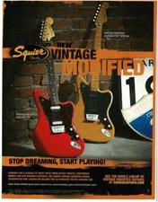 2011 SQUIER Vintage Modificado Jaguar HH e Jazzmaster Special Guitar revista anúncio comprar usado  Enviando para Brazil