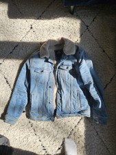 Jeansjacke hollister lammfell gebraucht kaufen  Hamburg