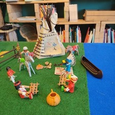 Campement indiens playmobil d'occasion  Saint-Georges-d'Espéranche