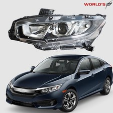 Farol projetor halogênio cromado para Honda Civic 2016-2018 - Driver, usado comprar usado  Enviando para Brazil
