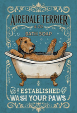 Airedale terrier bath for sale  DUNSTABLE
