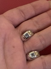 Orecchini oro bianco usato  Messina
