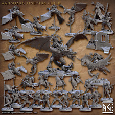 Artisan Guild Miniature D&D/wargames Vanguard Fighters in resina 3d print na sprzedaż  Wysyłka do Poland