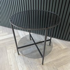 black table glass round side for sale black table glass round side for sale STAINES-UPON-THAMES