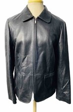Jaqueta de Moto Feminina Ann Taylor Petites 100% Couro Preta, Tamanho LP Forrada comprar usado  Enviando para Brazil