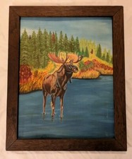 Colorful moose oil for sale  Pocomoke City