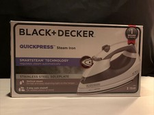 Ferro a vapor Black & Decker QuickPress F976 aço inoxidável desligamento automático *NOVO* comprar usado  Enviando para Brazil