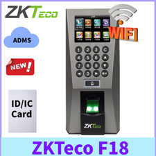 Control de acceso puerta reconocimiento de huellas dactilares pantalla a color ZKTeco F18 TCP/IP TFT segunda mano  Embacar hacia Mexico