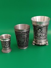 Vintage pewter goblet for sale  BRIGHOUSE