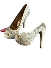 Ivory diamanté peep for sale  BRIXHAM