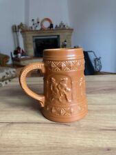 Kufel do piwa Vintage ceramiczny brązowy Gerzit, używany na sprzedaż  PL