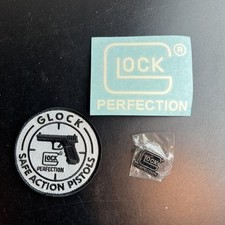 Glock Gun Perfection Patch Pistola Militar Bordado Gancho Loop Patch + Pin comprar usado  Enviando para Brazil