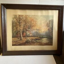 photograph sunset framed wood for sale  Bordentown