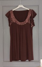 Tunique marron strass d'occasion  Bonnières-sur-Seine