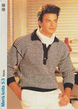 Knitting pattern men for sale  ANDOVER