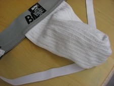 Vintage Jockstrap Bicicleta Apoiador Esportivo Cintura de Nadador Branca Grande comprar usado  Enviando para Brazil