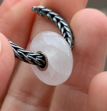 Trollbeads rose quartz for sale  UK