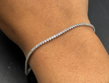 Bracciali tennis argento usato  Palermo