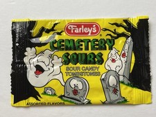 Vintage FARLEY'S CEMITÉRIO SOURS Doces Pacote Vazio Halloween Comida Infantil, usado comprar usado  Enviando para Brazil