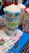 Personalised candles baptism for sale  ST. ALBANS