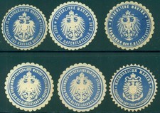 Siegelmarken kaiserliche marin gebraucht kaufen  Dommershausen, Lieg, Macken