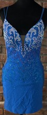 Vestido curto Juniors Prom Homecoming Amarra azul royal strass tamanho 4 comprar usado  Enviando para Brazil