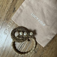 Gravata de cabelo Lucy Folk Chama crochê - Dourada comprar usado  Enviando para Brazil