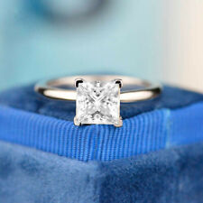 Princess cut solitaire for sale  HAYES