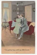 Vintage postcard couple for sale  Stone Mountain