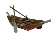 Barca legno 8x21x5h usato  Napoli
