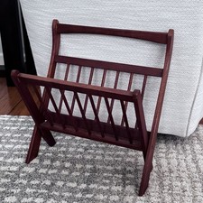 Suporte para carregador dobrável de teca dinamarquesa moderno do meio do século ou rack de vinil MCM comprar usado Suporte para carregador dobrável de teca dinamarquesa moderno do meio do século ou rack de vinil MCM comprar usado  Enviando para Brazil