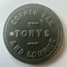 Tony’s Corner Bar and Lounge. Bom para 25c.  Alumínio tonificado. comprar usado  Enviando para Brazil