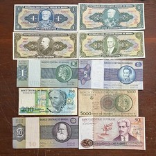 Lote 10 notas do Brasil - Cédulas Antigas do Brasil - 028645 comprar usado  Brasil 