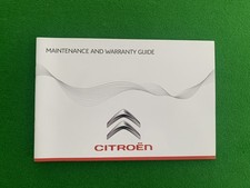 Citroen service book for sale  SHIPLEY