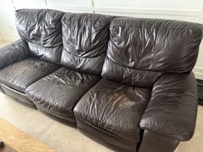 Mahogany seater leather for sale  FARINGDON