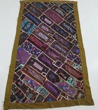 Usado, Tapeçaria vintage tradicional bordada à mão para pendurar na parede 184x107cm comprar usado  Enviando para Brazil