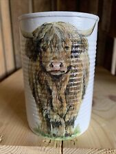 Highland calf decoupaged for sale  NEW QUAY