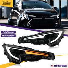 Faróis Full LED para Toyota Corolla Sedan 2020-2024 com lâmpadas dianteiras de animação comprar usado  Enviando para Brazil