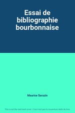 Bibliographie bourbonnaise mau d'occasion  France