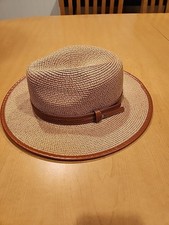 Usado, Chapéu Panamá grande de palha verão masculino feminino aba larga praia fedora chapéus balde de sol comprar usado  Enviando para Brazil
