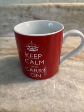 Caneca de chá Keep Calm And Carry-on Crown vermelha por Wild and Wolf comprar usado  Enviando para Brazil